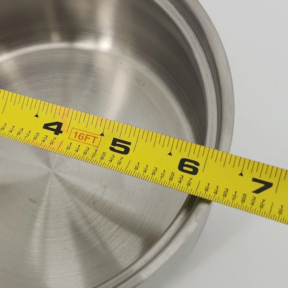 Lynns Stainless Steel Saucepan With Glass Lid 18/10 Approx 1.5 Quart